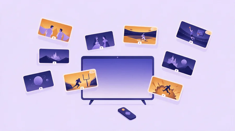 Extreme IPTV content library — VOD, sports, live TV